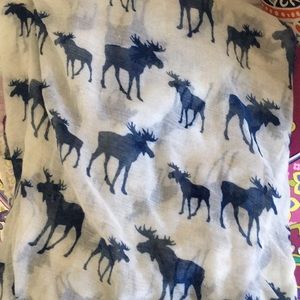 Moose print scarf